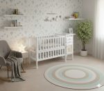 سرير اطفال خشب زان90×60×140 سم