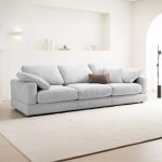 ⁦كنبة بثلاثة مقاعد خشب زان و قطيفة هامر⁩ - الصورة ⁦2⁩