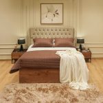 ⁦غرفة نوم ام دي اف بني - 5 قطع⁩ - الصورة ⁦2⁩