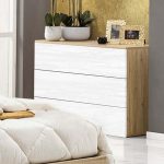 ⁦غرفة نوم ام دي اف 5 قطع - بيج و أبيض⁩ - الصورة ⁦4⁩