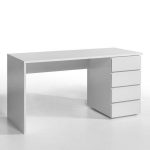مكتب ام دي اف أبيض - 75×120×60 سم