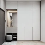 دولاب مدمج مع تسريحة 240×240سم