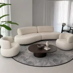 كنبة مع 2 فوتيه، 220*80*75 سم
